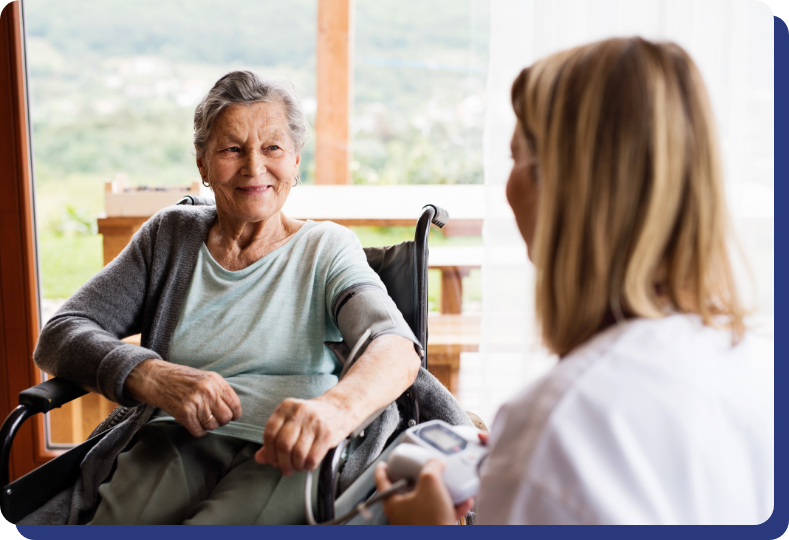 patient receiving in home hospice respite care services